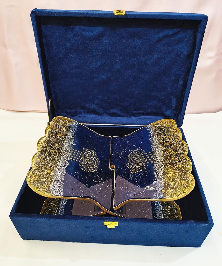 Elegant Resin Art Quran Box Set for Brides - Image 6