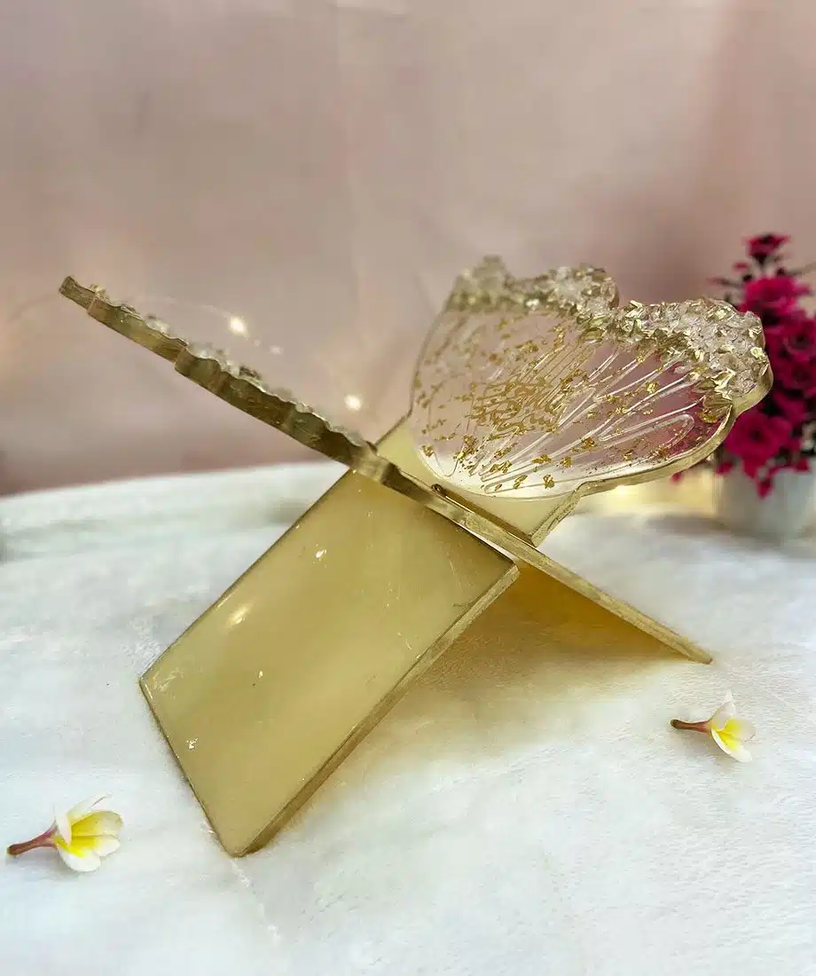 Premium rehel with stone & gold flakes - 4