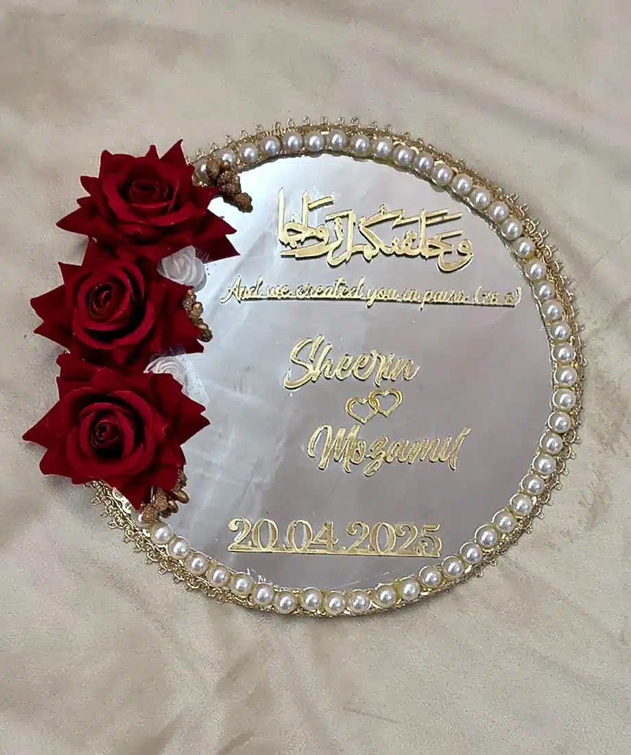 Personalised Nikah Mirror - 3