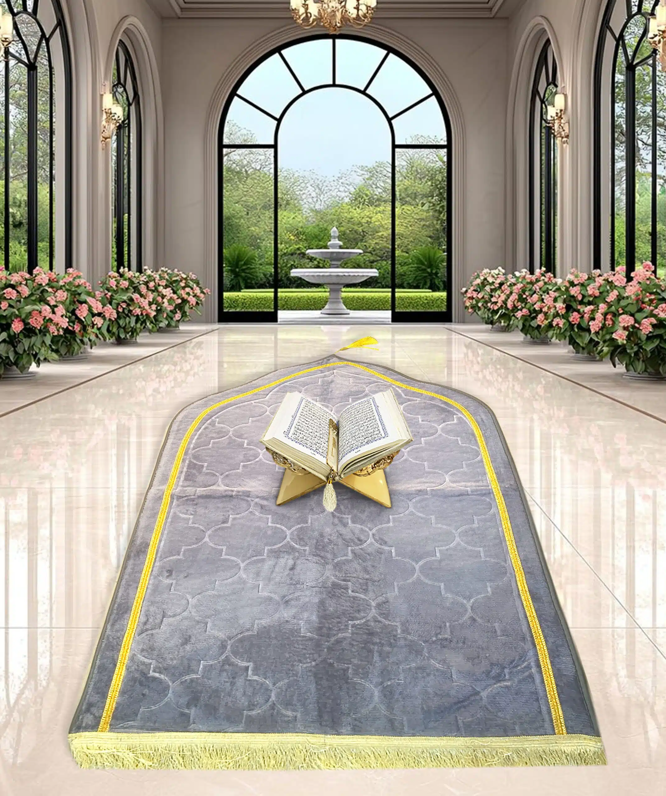 Prayer Mat - Janamaz (Grey) - 1
