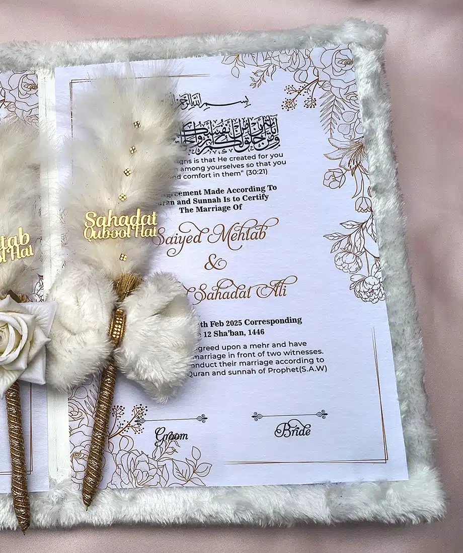 Nikah Booklet (white color) - 4