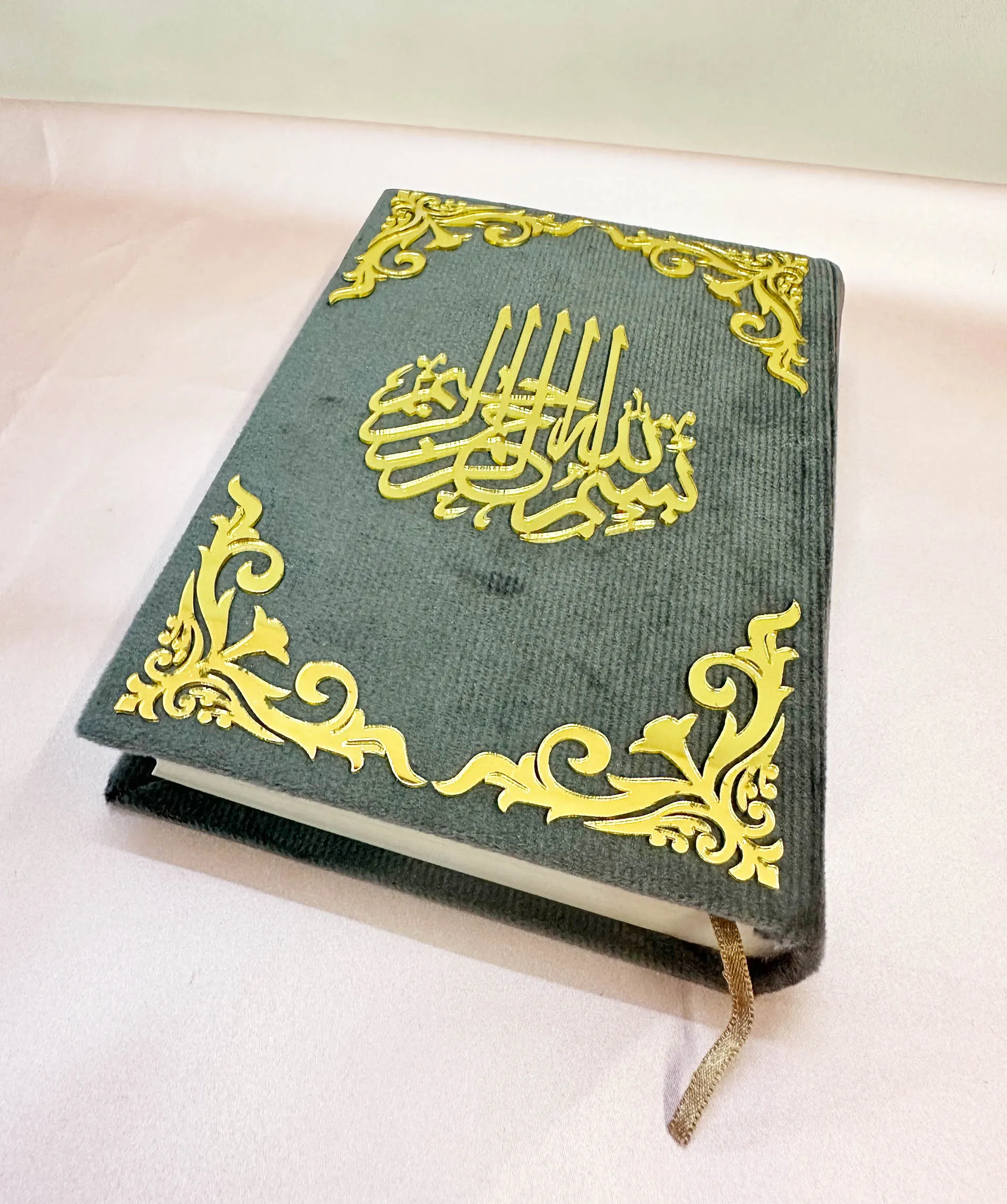 Premium Quran with Bismillah Grey Color - 2