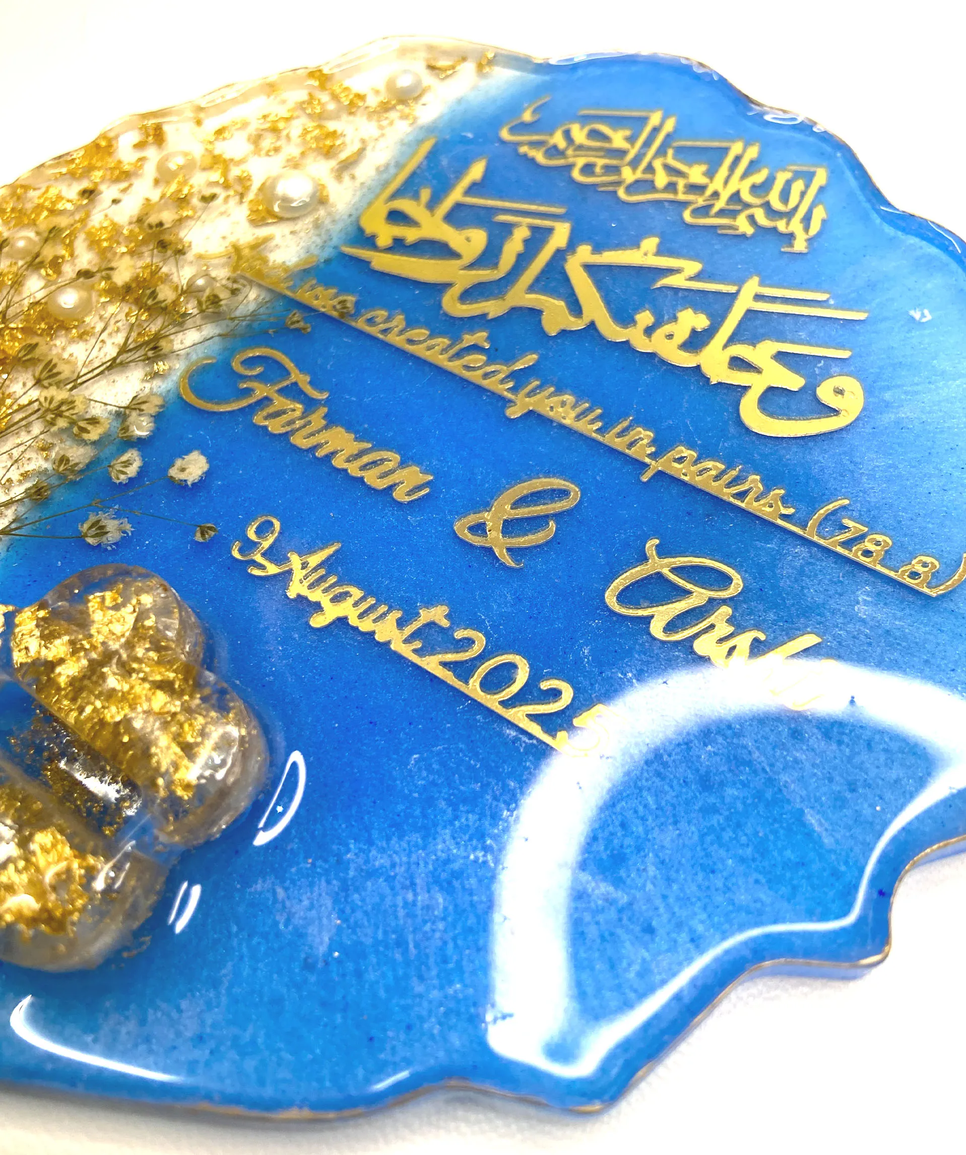 Resin Ring Platter | Elegant Wedding & Engagement Ring Holder - 2