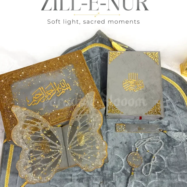 ZILL-E-NUR Ibadat Box Set Grey Color